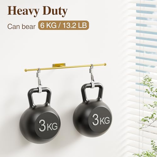 Wall Hanging Jewelry Organizer 12.6", Screws Included, Gold 2-Pack - color: Gold, size: 2 Pack