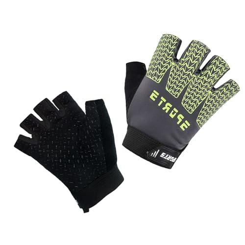 Kids Bike Gloves Cool Ice Silk Anti-Slip Sweat Towel Hook and Loop Closure Breathable Comfortable High Elasticity Perfect for Boys & Girls