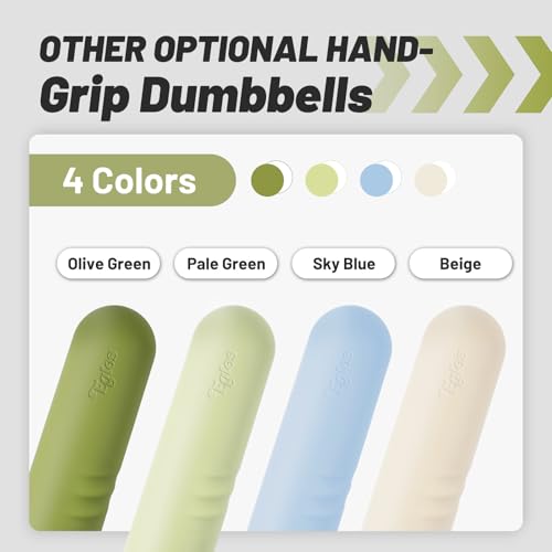 Egles Dumbbell Weight Bars for Women & Men, Set of 2 (3.3 LB | 6.6 LB Pair) -Hand Weights for Walking, Strength Training, Yoga, Pilates, Non-Slip Weights, Portable Strength Training