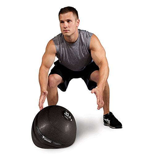 Body-Solid (BSTHB Dead Weight Slam Balls, Sand Fill Weighted Ball for Strength & Conditioning Training, Weights Loss, Wall Ball Workouts, Versatile Fitness Exercise Equipment