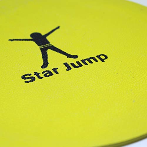 Fitness Health Flat Round Disc Markers | Exercise Workout | Non Slip Circuit Training Set | Outdoor/Indoor Sports Landmark Track and Field Markers | Yellow 10 Exercise Set