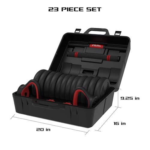 SmartBell Gym, 60 lbs. 4-in-1 Adjustable Interchangeable Dumbbell, Barbell, and Kettlebell Weight Set, Black