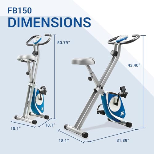 XTERRA Fitness Folding Exercise Bike, 225 LB Weight Capacity - style: FB150