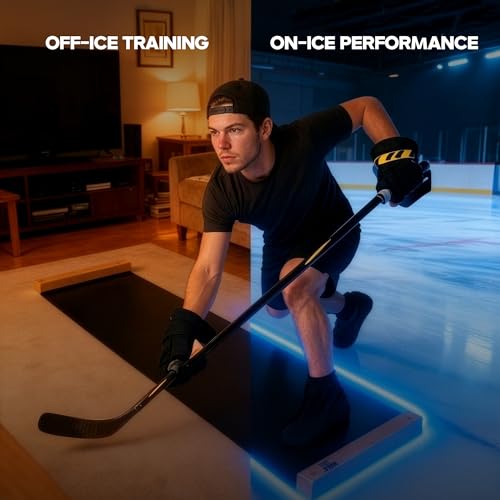 Adjustable Slide Board (5ft or 6ft) – Premium Lateral Training Board for Hockey, Speed, Agility & Home Fitness | Includes Booties & Glide Spray