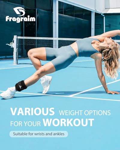 Ankle Weights, 1/2/3/4/6/8/10 LB 1 Pair Wrist Leg Arm Weight for Women, Men - color: Black, size: 5 lbs x2