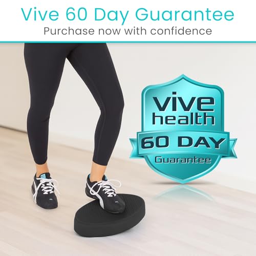 Vive Oval Balance Pad - Wobble Cushion For Physical Therapy And Rehabilitation Equipment - Soft Stability Trainer Foam For Workouts, Yoga, Core Strength And Pilates - Device For Women, Men And Kids