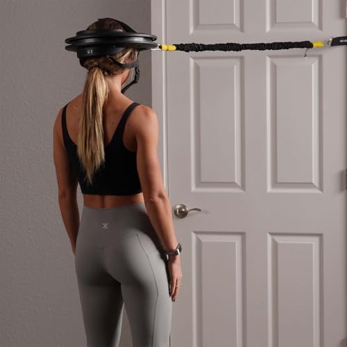 Iron Neck Resistance Band Anchor Bundle – Padded Door Anchor with Lock & EZ Cinch Band Anchor for Home Gym, Neck Trainer & Full-Body Workouts (Men & Women)