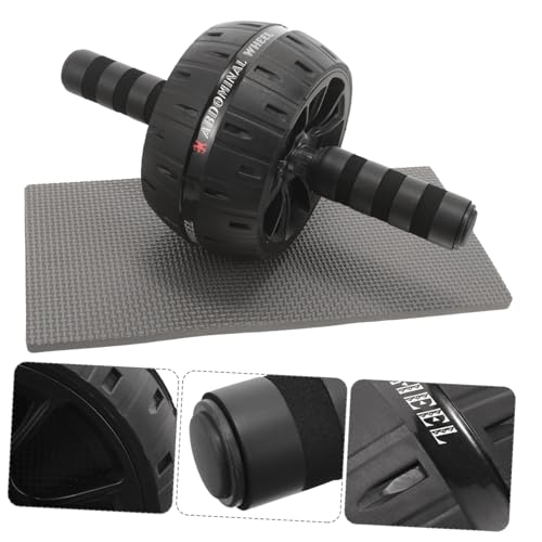 Silent Ab Roller Wheel with Knee Pad Fitness Equipment for Core Strengthening Comfortable Ergonomic Handles Suitable for Men Women Beginners and Experts