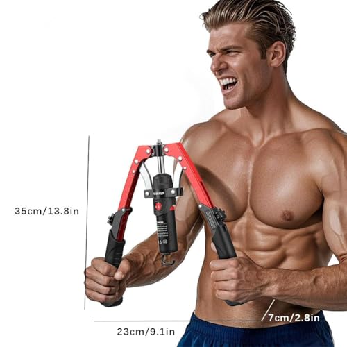 Core Flex Twister Pro Chest Press Machine 3-in-1 Hydraulic Ab Wheel Arm Exerciser with Adjustable Resistance 22–440 Lbs for Full-Body Strength Training