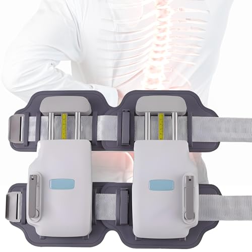 Decompression Belt for Lower Back Pain Relief – 450N Spinal Back Stretcher & Adjustable Lumbar Traction Device for Herniated Disc Sciatica, Bilateral/Unilateral Modes