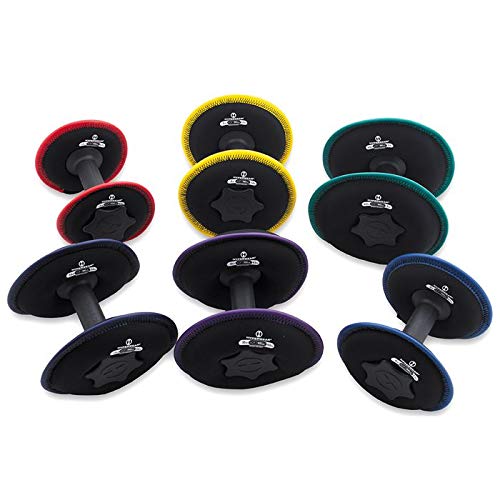 HYPERWEAR SoftBell Adjustable Dumbbells – Soft Neoprene Weight Plates with Easy-Grip Handle, Modular Dumbbell System for Home Gym, Strength & Functional Training (3-40 lbs) - color: (E) 15-Pound | Indigo | Single