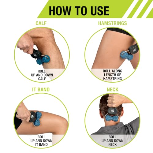 Pro-Tec Athletics Rollers, RM Extreme, RM Extreme Mini Roller, Cryosteel Ice Roller, Portable Roller, Deep Tissue Massage, Muscle Relief, Hamstring, Quadriceps, Multi-Directional, Enhance Performance