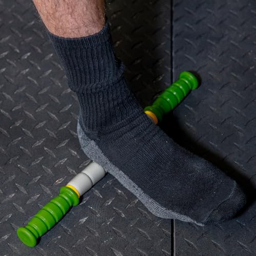 Massage Stick 14" Flexible Handheld Spindle Massage Roller - Full Body Muscle Recovery & Myofascial Release (Small - 14" Massage Stick) - color: 14" Massage Pin (Small)