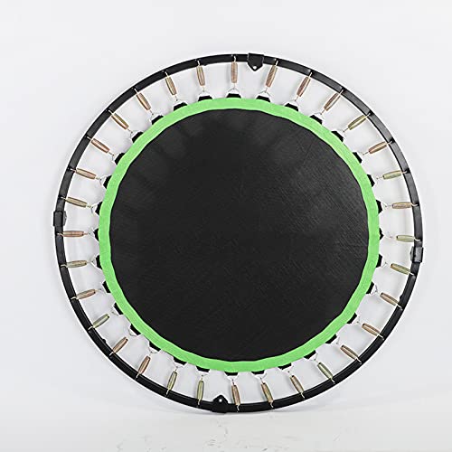 Replacement Trampoline Pad Outdoor 48In Fitness Trampoline with Handle,Mute Foldable Trampoline Mini Exercise Rebounder for Adults Kids Indoor/Garden Workout Equipment,Maximum Load 150Kg,Black