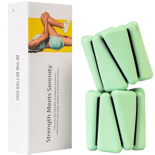 OmWeights Premium Weighted Bangles – Stylish Wrist and Ankle Weights for Women and Men | Cardio, Yoga, and Pilates Ankle Weights for Women and Men | Adjustable Leg and Arm Weights 1lb Each
