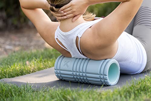 TriggerPoint Grid 1.0 Foam Roller - 13" Multi-Density Massage Roller for Deep Tissue & Muscle Recovery - Relieves Tight, Sore Muscles & Kinks, Improves Mobility & Circulation - Targets Key Body Parts - color: Slate