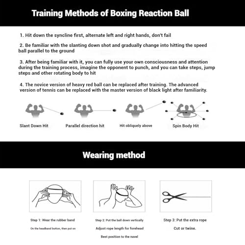 Boxing Reflex Ball - Improve Speed, Agility & Coordination - Perfect for Boxing Training & Fitness Workouts
