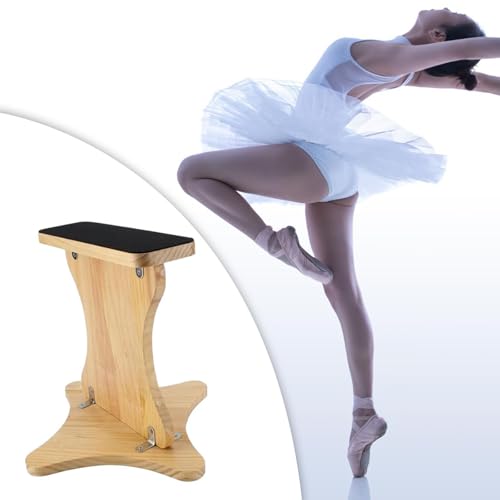 Vaveren Wooden stability board, Nonslip Balance Board for Cheerleading, Ballet stretching, Home Gym Flexibility central stability Strength Equipment, space-saving Portable Exercise surface