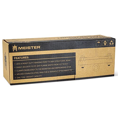 Meister Beam Clamp Hanger Mount for Heavy Bags & Overhead Gear - style: Beam Flange Width: 3.5" - 5.5" (9 - 14cm)