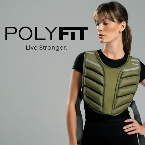 Polyfit (Sierra) Weighted Vest for Workout – 10lb, 15lb, 20lb – Weight Vest for Men & Women - Enhance Strength Training & Endurance