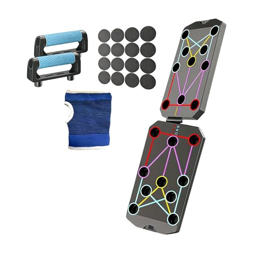 Multifunction Foldable Push Up Boards Portable Push Up Boards Fitness Equipment for Strength Training and Muscle Building Fitness Strength & Exercise Training Equipment - color: D