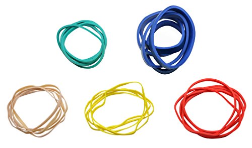 CanDo 10-1855 Hand Exerciser, Additional Latex Free Bands, 5 Pack Set