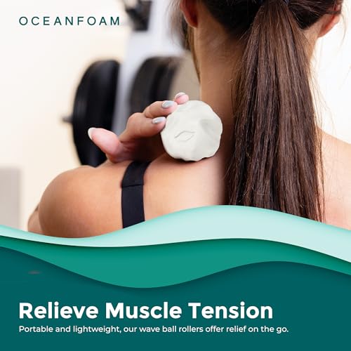 Travel & Quick Relief Foam Roller Kit – Compact Firm Foam Roller & Massage Ball for Muscle Rolling, Gym, Travel, Office & On-the-Go Use (Natural)