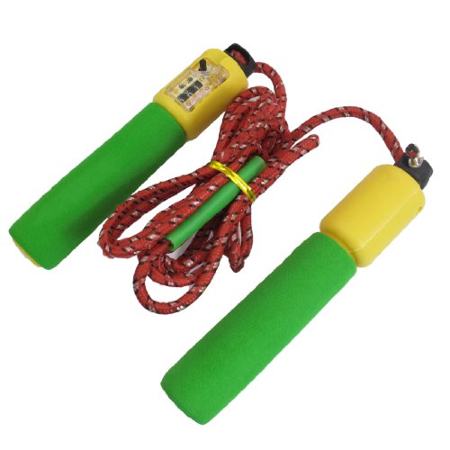 Ruilogod 2.85M Plastic Sponge Handle Digital Counter Red Nylon Rubber Skipping Rope (id: 8fa f05 ff8 917 147