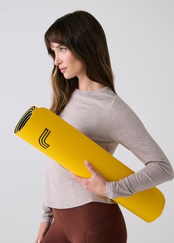 Lolë Womens IGLOW Yoga Mat | 4mm Thick | Non-Slip Workout Mat | Ideal for Yoga & Pilates | Enhanced Grip - color: Lole Y119
