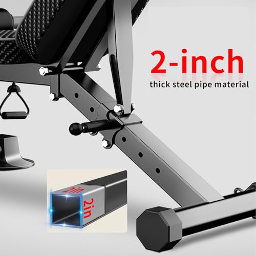 K KiNGKANG Adjustable Weight Bench for Home Gym Full Body Strength Training - color: Black