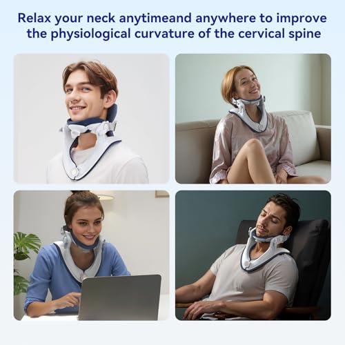 Cervical Traction Device Neck Brace Support Stretcher for Pain Relief