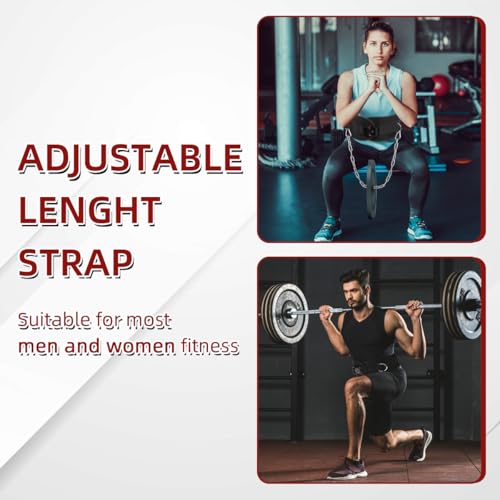 Dip Belt for Weight Lifting & Pull ups - Weighted Belt with 36" Robust Steel Chain, 350lbs Capacity, Workout Belt for Powerlifting, Squats & Dips