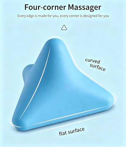 Manual Trigger Point Massage Tool Manual Massager Ball for Muscle Knot Deep Tissue Relief Myofascial Release Physical Therapy Hip Hand Back Small Massager Ball for Plantar Fasciitis Pain Relief Blue - color: Blue