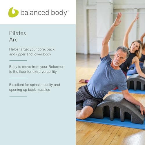Balanced Body Pilates Arc, Step Barrel for Spine Exercises, Balance, Core Strengthening, and Stretching, Spine Corrector, Reformer Wedge, Fitness Training Tool, Pilates Equipment