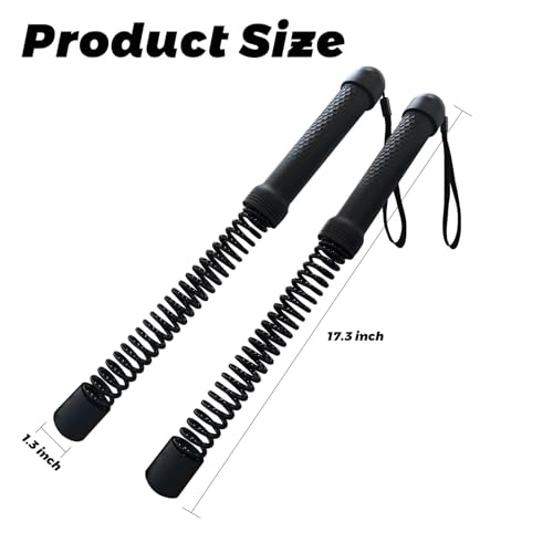 2-in-1 Ropeless Battle Ropes (2-Pack), Adjustable to Resistance Training Stick – Portable Full Body Workout for HIIT, Cardio, Strength & Muscle Training, Low-Impact Home Gym Equipment for Men & Women