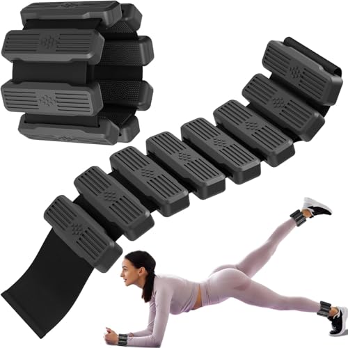 Pilates Wrist & Ankle Weights for Women, Wearable Wrist Weights & Leg Weights Set of 2(1Lb Each) Adjustable Ankle Weights for Walking, Yoga, Dance, Pilates, Pool Exercises and Gym