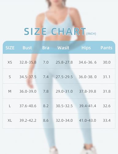 Workout Sets for Women 2 Piece Seamless Color Block Sports Bra Padded Scrunch Butt Lifting Leggings Matching Outfit