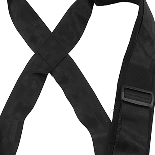 Sled Pulling Strap with Padded Shoulder Harness, Heavy Duty Nylon Resistance Training Equipment for Tire Sled Drag, Strength and Speed Workout for Football Runners