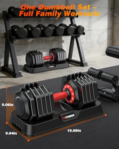 XDDIAS Adjustable Dumbbell Set for Home Gym Strength Training - color: 90LB Pair