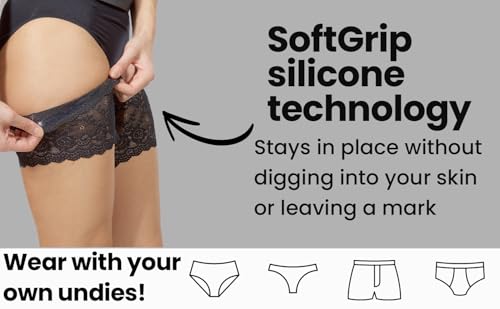 Bandelettes Original Patented Elastic Anti-Chafing Thigh Bands *Prevent Thigh Chafing* - color: Beige Onyx, size: Medium