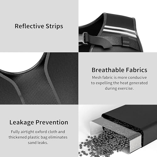 PROIRON Adjustable Weighted Vest 1-22lb/2-44lb,Strength Training Weight Vests for Men Women with Removable Weights, Body Weight Vest for Running Workout Walking Fitness Cardio,Home Gym Equipment - size: 2LB-44LB