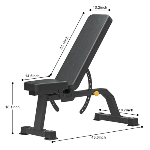 Adjustable Bench, Professional Weight Bench, Incline Flat Decline Sit Up Bench,Dumbbell Stool