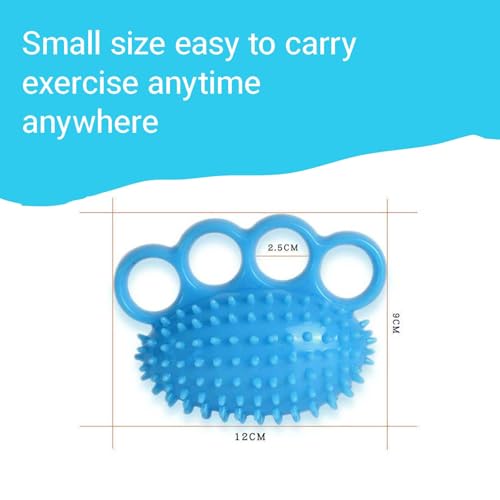Finger Exerciser Hand Squeeze Ball for Adults, Hand Grip Strength Trainer with Nail Clippers, Pain Relief & Improve Flexibility, Hand Exercisers for Rehab, Arthritis, Carpal Tunnel