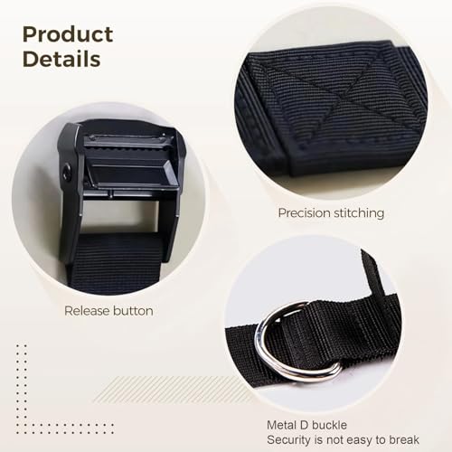 Door Anchor Strap for Resistance Bands Exercises, Multi Point Anchor Gym Attachment for Home Fitness, Portable Door Band Resistance Workout Equipment, Easy to Install, Punch-Free, Nail-Free
