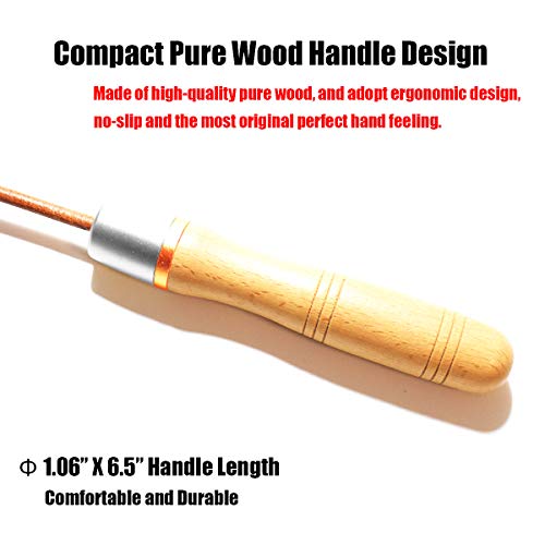 Leather Jump Rope, Adjustable Skipping Jumping Ropes, with Rotary Bearing and Pure Wood Handles, for Gym & Home Fitness Workouts