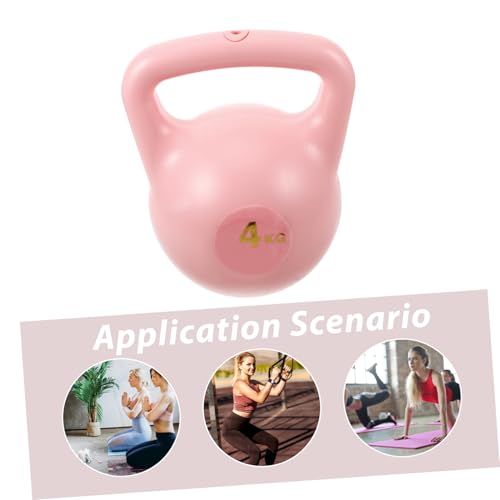LIOOBO 4kg Soft Competition Kettlebells Weights Yoga Kettlebells for Home Fitness Equipment