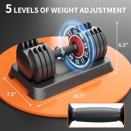 25/50/55 lbs Pair Adiustable Dumbbell Set, Adiust Dumbbell Weight for Exercises Pair Dumbbells for Men and Women in Home - color: 55LBS Pair