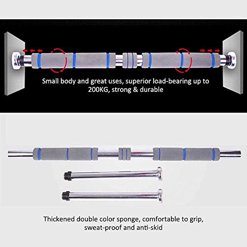 Pull Up Bar for DoorwayChin Up Bar for Doorway No ScrewsHeavy Duty Doorway Upper Body Workout Bar with Padded Handles,