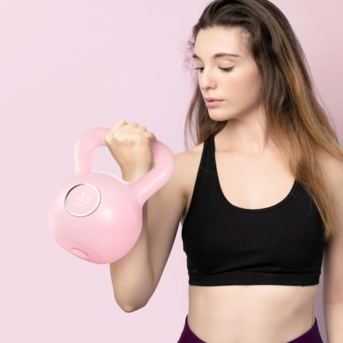 KHTO Kettlebells Fitness Exercise-Pink Strength Training Kettlebell Sets,Dumbbell Weights for Home Gym Equipment - style: 5LB