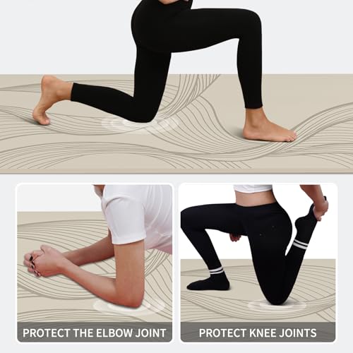 PAIDU Large Yoga Mat-72’x36’x0.4’ Extra Width & Thick,Comfortable,Non-Slip Exercise Mat-Works Great on All Floor for Stretching,Yoga Studio,Gym or Home Workouts
